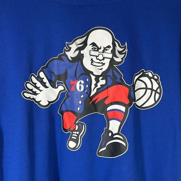 Philadelphia 76ers Sixers Basketball Jersey size Medium M New Ultra Game Blue - Picture 7 of 11